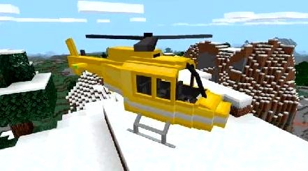  Mod for MCPE on Android - Helicopters, aircraft