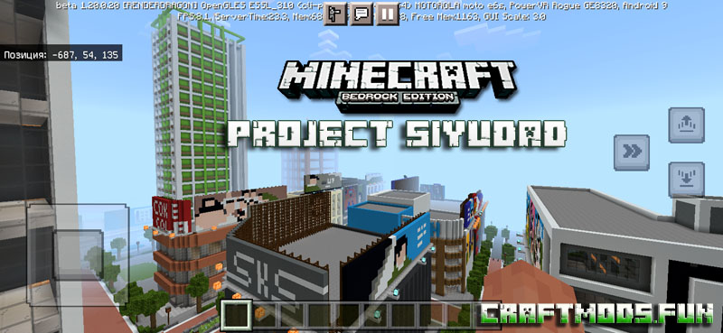 Project Siyudad Map Minecraft PE 1.20, 1.19.83 for Android, iOS