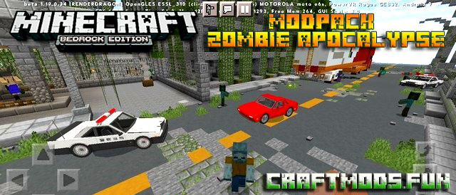Zombie Apocalypse ModPack MCPE 1.20, 1.19.83 for Android, iOS