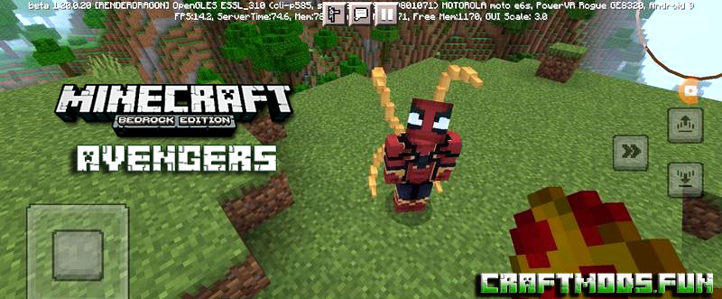 Avengers Mod Minecraft PE 1.20, 1.19 for Android / iOS