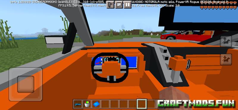 Bugatti Chiron Mod Minecraft PE 1.20, 1.19.83 for Android, iOS