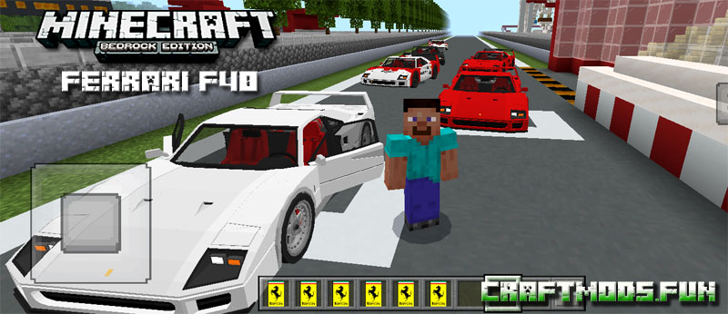 Free Download Ferrari Mod Minecraft PE 1.20 for Android, iOS
