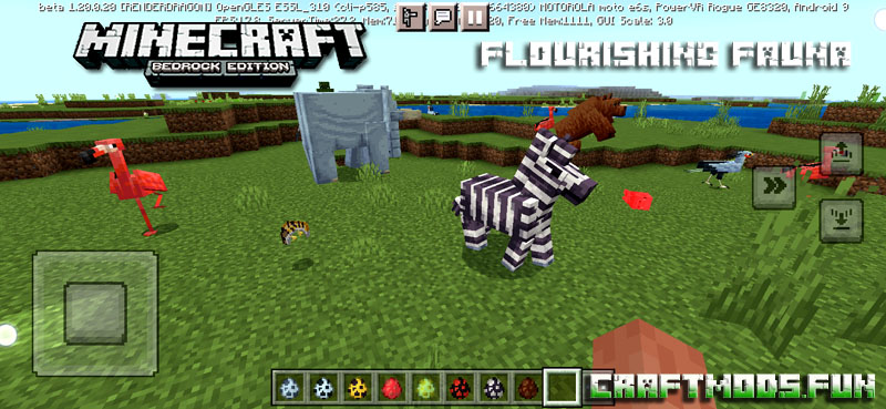 Flourishing Fauna Mod Minecraft PE 1.20, 1.19.83 for iOS, Android