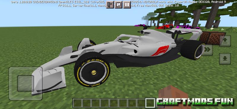 Free Download Addon Formula 1 / F1 Vehicles Minecraft PE for iOS, Android