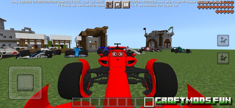 Formula 1 / F1 Vehicles Mod Minecraft PE for iOS, Android
