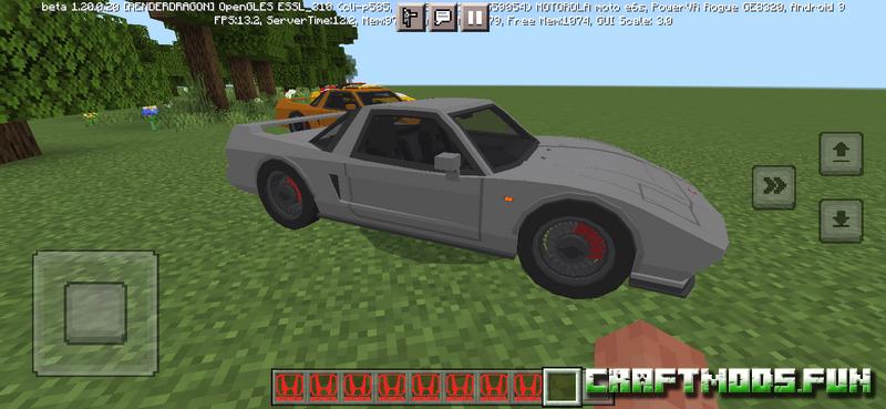 Free Download Mod Vehicles Car Honda NSX Minecreaft PE for Android