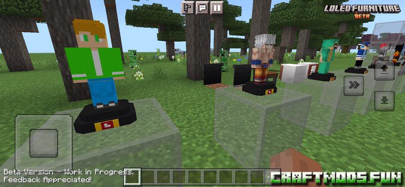 Free Download Mod Loled Furniture MCPE 1.20 for iOS, Windows 10, Android 