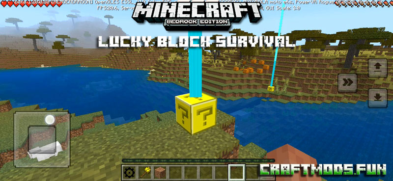 Lucky Blocks Survival Mod Minecraft PE 1.20 for Android, iOS
