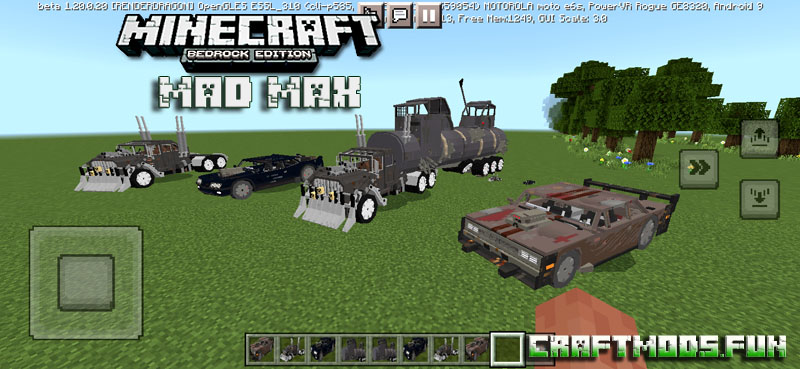 Free Download Mod Mad Max - Minecraft PE 1.20 for Android, iOS, Win 11, 10