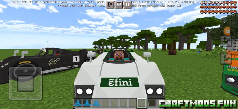 Mazda 787 Mod Minecraft PE 1.20, 1.19.83 for iOS, Android
