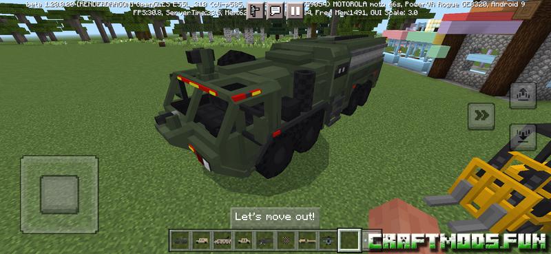 Mine Craft mod for weapons and military equipment on Windows 10 for Minecraft PE 1.20