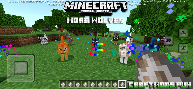 Free Download More Wolves Mod Minecraft PE 1.20 for Android, iOS