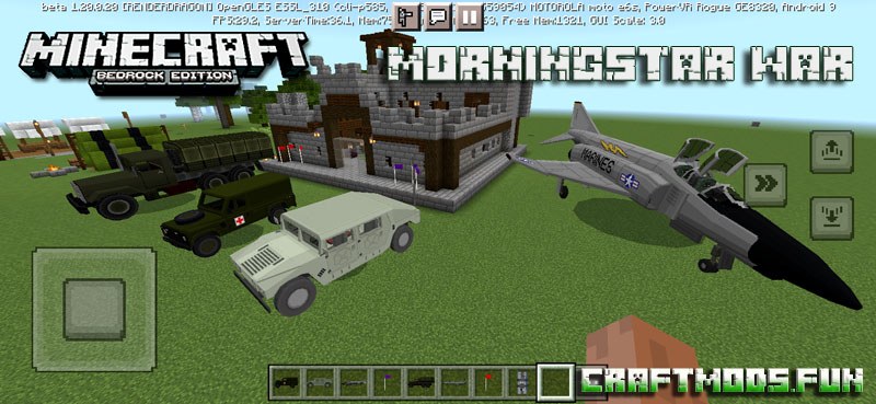 Download War Vehicles Morningstar Mod Minecraft PE for Android, iOS