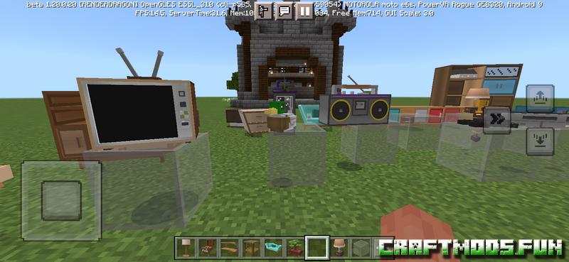 Download Mod Retro Furniture Minecraft PE 1.20 for iOS, Android