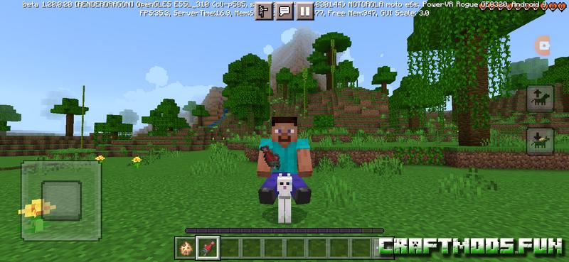 Ridable pets Mod Minecraft PE 1.20 for iOS, Android