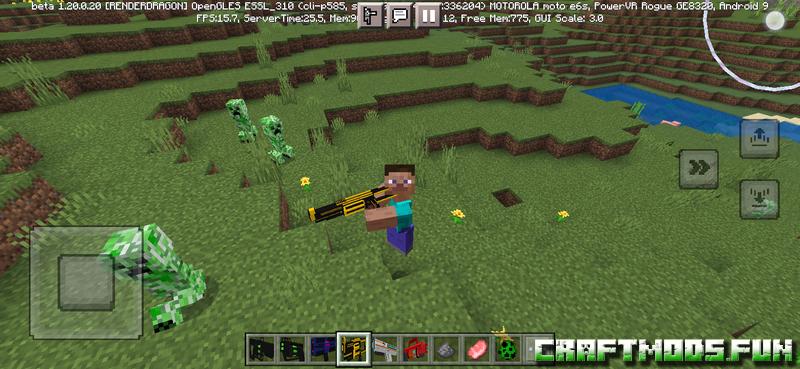 Free Download Gun Sci-Fi Mod Minecraft PE 1.20 for Mobile