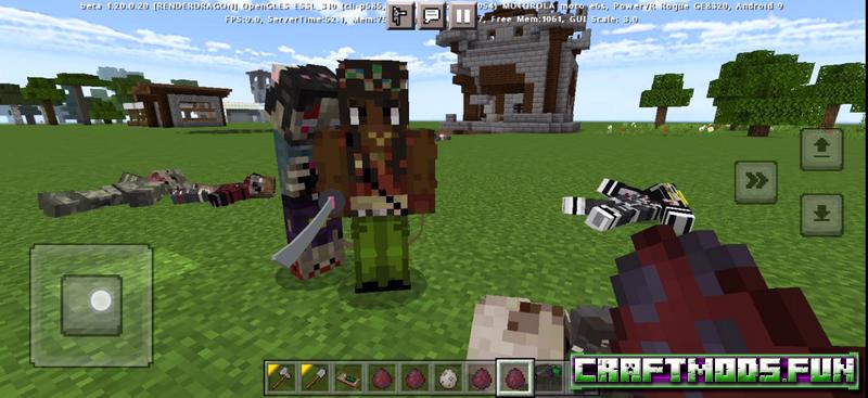 Free Download Mod Zombie Apocalypse MCPE 1.20 for iOS, Android, Win 10