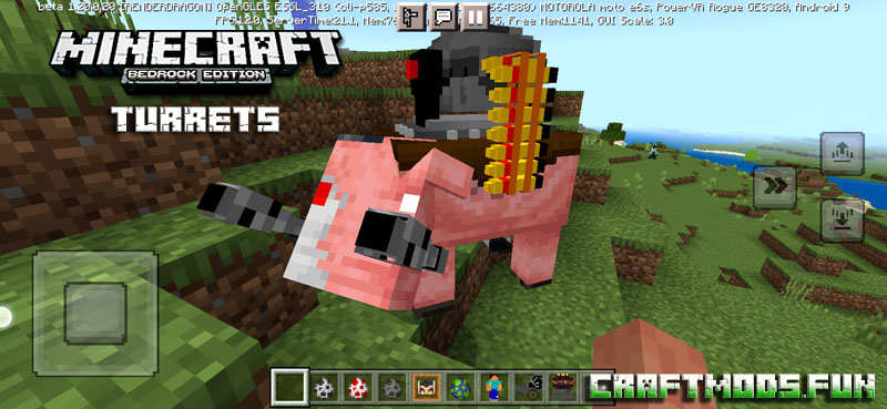 Free Download Turrets Mod Minecraft PE 1.20 for iOS, Android