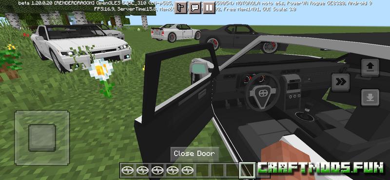 Download Mod Vehicles Scion tC Minecraft PE 1.20 for Android