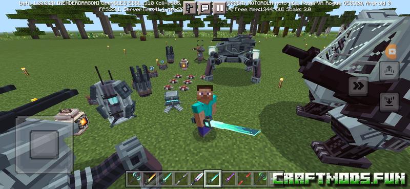 Vehicles and Guns Void Mod Minecraft PE for Android, iOS, Win 10