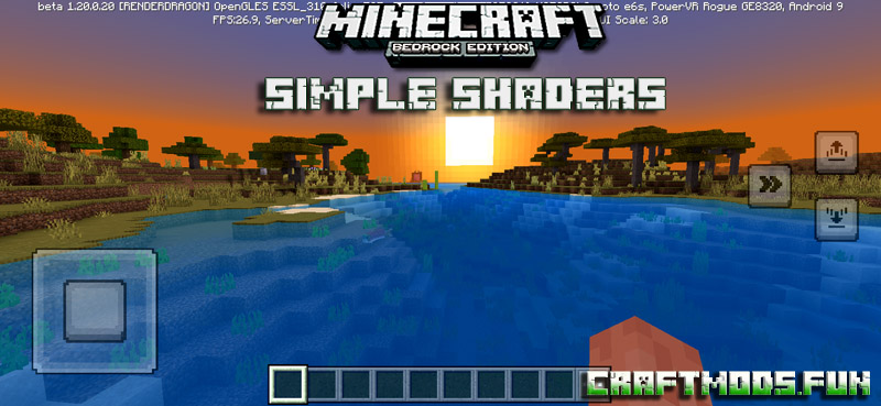 Free Download Simple Shaders Mod Minecraft PE 1.20. 1.19 for Android, iOS