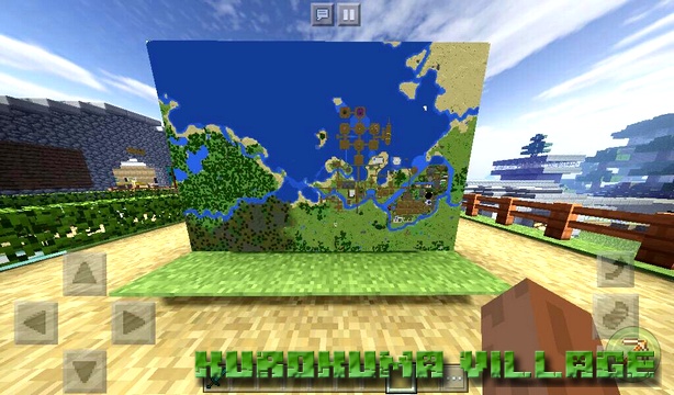 Kurokuma Village Map on Minecraft PE, Windows 10