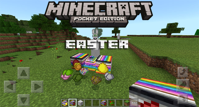 Easter mod on Minecraft PE, Windows 10