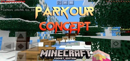 Mod Parkour Concept for Minecraft PE 1.16 on Android