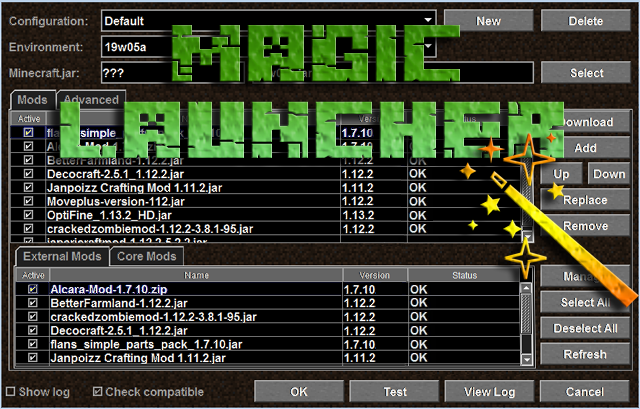 Download magic launcher for Minecraft 1.13.2, 1.12.2, 1.11.2