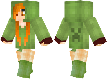 Download free skin for girls in creeper style