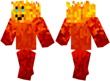 Download skin for Minecraft for free / Fire man
