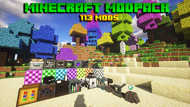 Download Minecraft with mods (Modpack 113 mods)
