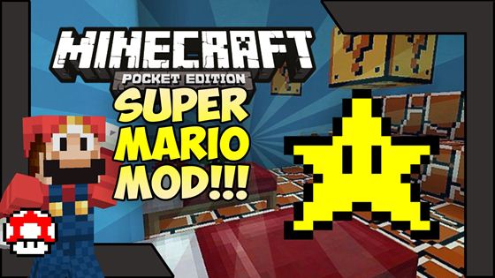 Download Super Mario mod for Minecraft 0.9.5 for Android phone