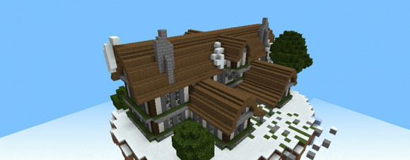 Download map for Minecraft PE / Bones Mansion