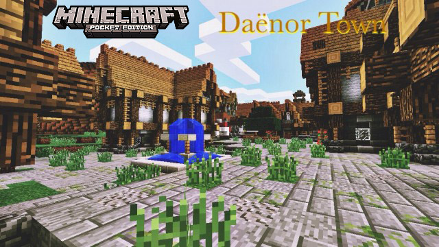 Map for Minecraft PE / Daenor Medieval Town
