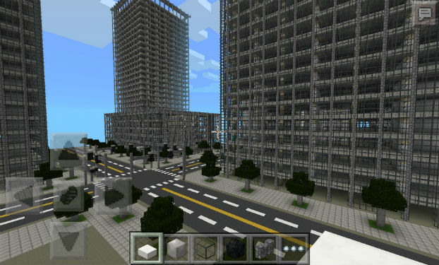 The City of Industria map for Minecraft PE / iOS