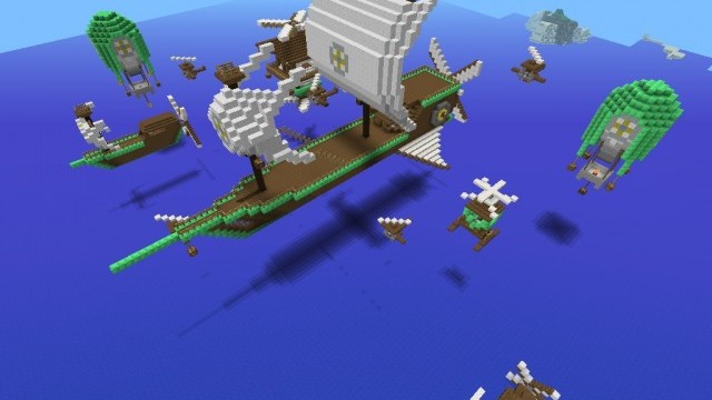 Map for iPhone / iOS / Android / Minecraft PE - The Fleet