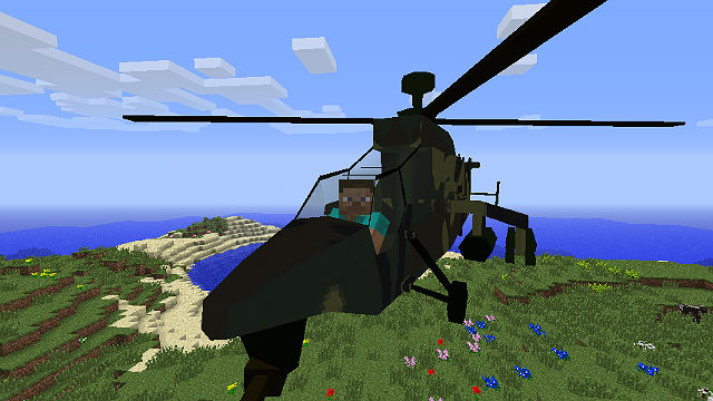 Helicopter - Mod for Minecraft 1.6.2 / Download