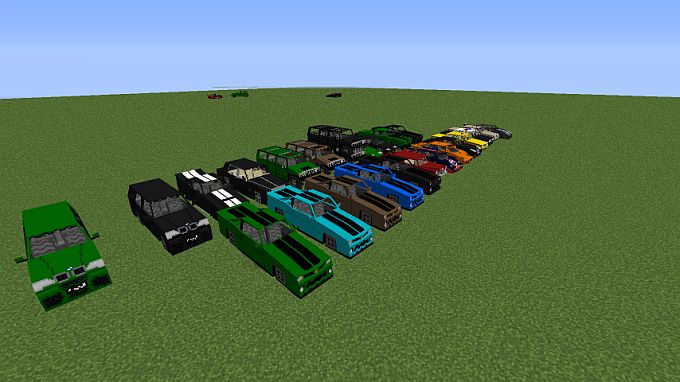 Cars, mod for Minecraft 1.5.2 / Free download