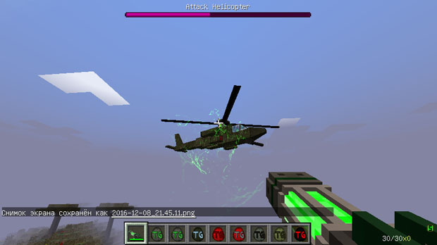 Download Minecraft 1.7.10 with Techguns mods for weapons