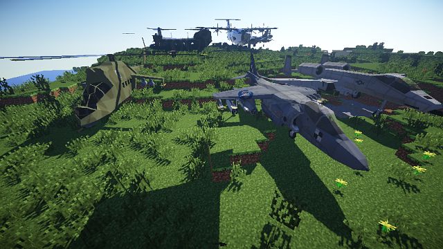 Free download Minecraft with mods for weapons and shaders / Version 1.7.2