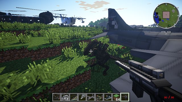 MCHelicopter mod for Minecraft 1.7.2