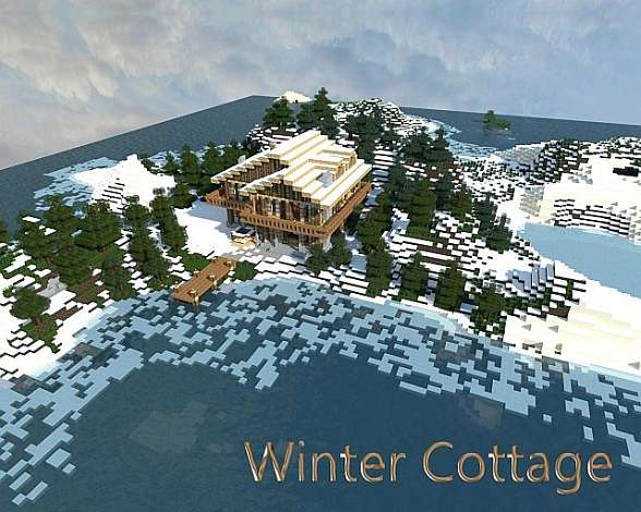 Winter Cottage map for Minecraft