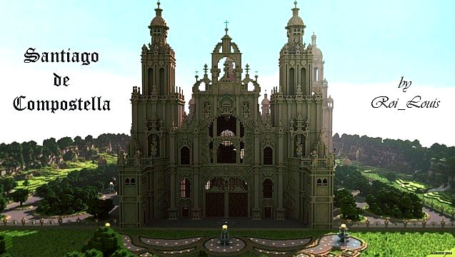 Download map for Minecraft / Cathedral of Santiago de Compostella 1.6 - 1.5.2