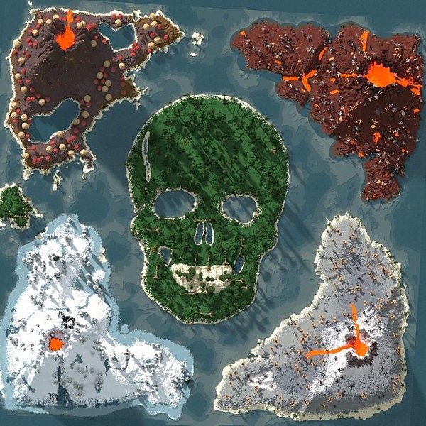 Download survival map for Minecraft 1.7.2, 1.6.2, 1.5.2 / Grimlock Hollow