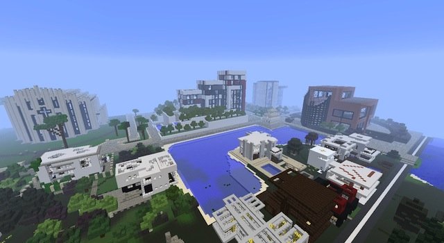 Free download map for Minecraft 1.6.2, 1.5.2 / Modern City
