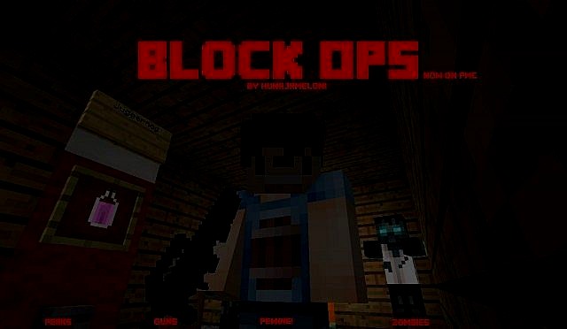 Free download Block Ops Zombie textures for Minecraft 1.7.9, 1.8
