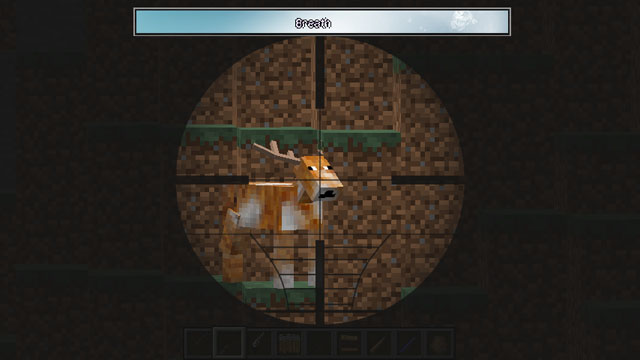 Mod on hunting with weapons for Minecraft 1.12.2