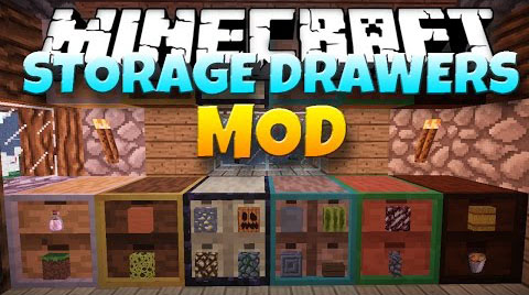 Download mod for Minecraft 1.7.2 / Storage Drawers