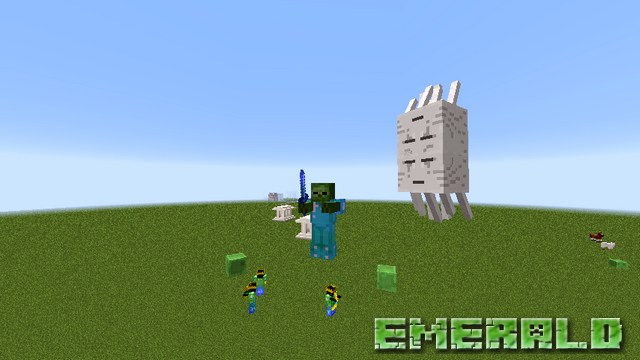 Mod emerald lucky block on Minecraft 1.8.9